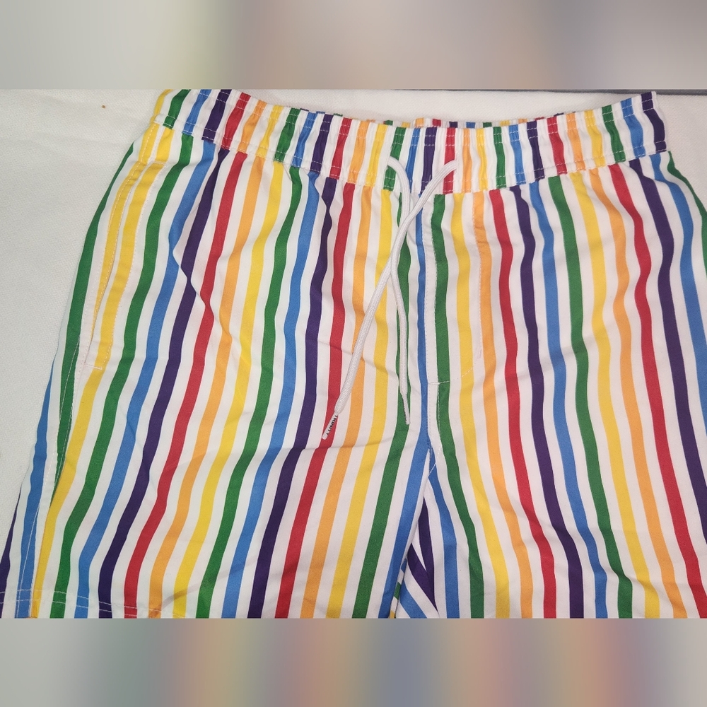 Trinity Rainbow Swim Trunks Sz S